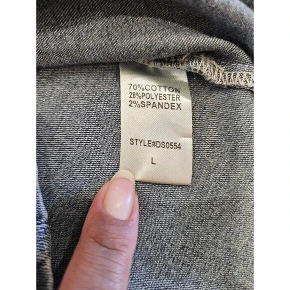 Emprada Women's Vickita Denim Midi Dress Size Large - Picture 8 of 9